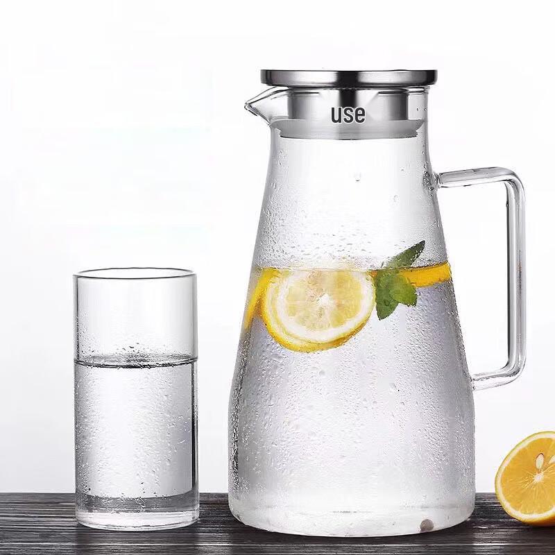 

Pabei 1800ml Thickened Glass Cold Water Pitcher