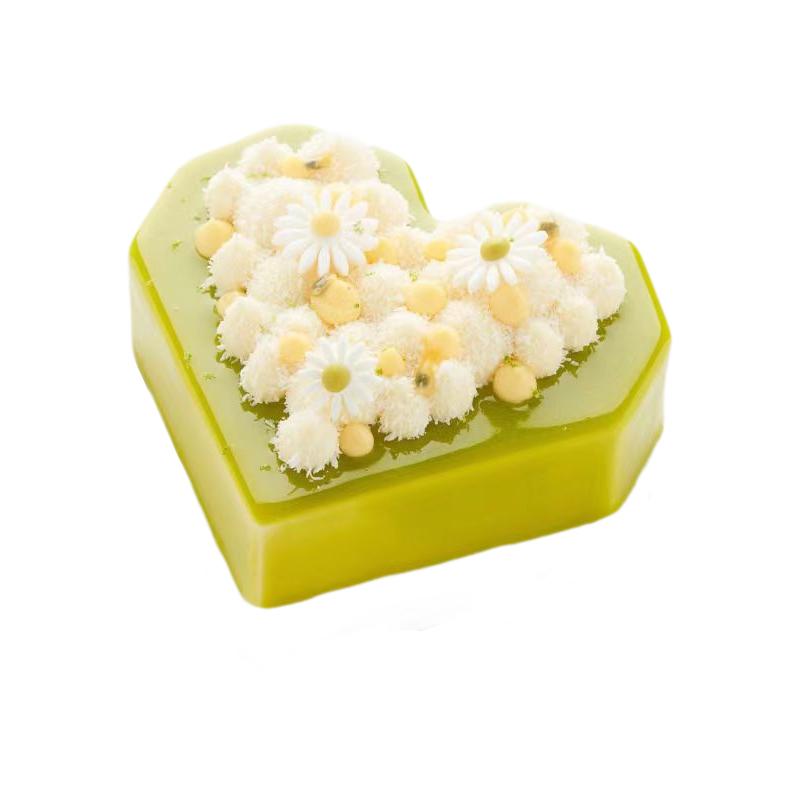3 Types Of Silicone Cake Molds With Heart-Shaped Designs Available For Selection Valentine's Day Mousse Cake Moulds Baking Tools