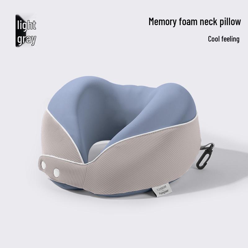 Portable U-Shaped Memory Foam Neck Pillow for Parent-Child - Foldable Travel, Airplane, Office & Nap Support