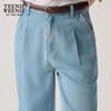 Teenie Weenie Women's 2025 Summer Loose Straight-Leg Jeans