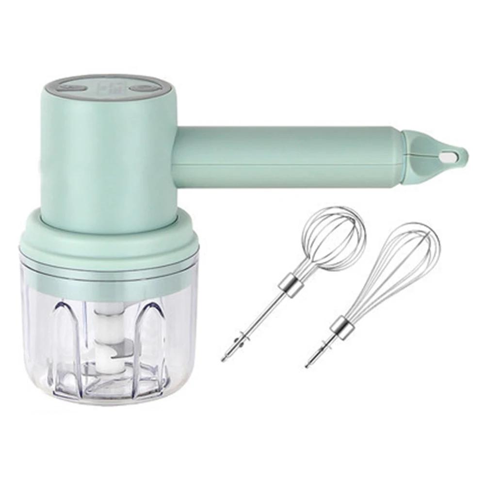 Tragbarer Haushalt Kabellos Elektrischer Eierschläger 2-in-1 Multifunktionaler Handheld Eierschläger Mini Gewürzmühle Chef Machin
