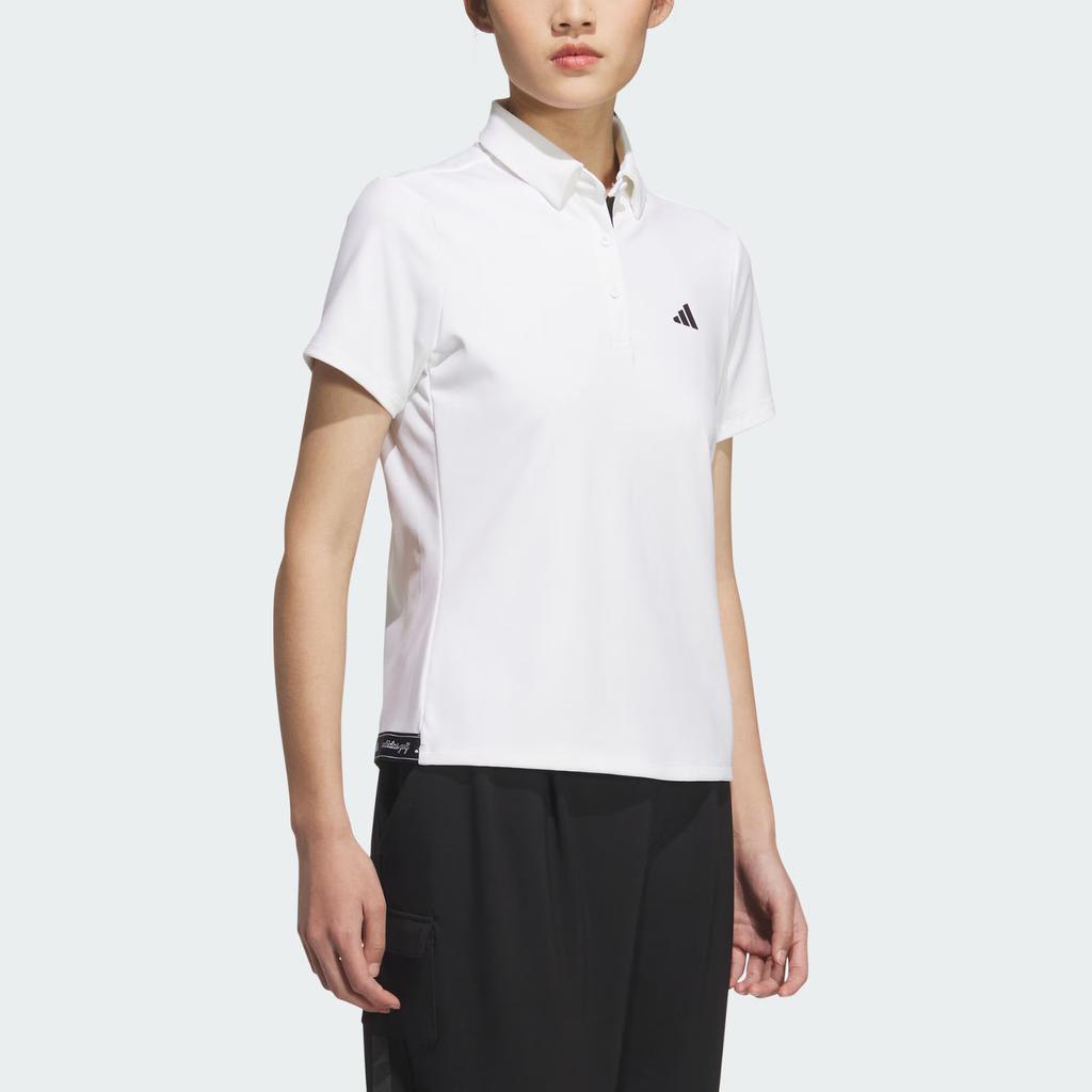 Adidas Short Sleeve Logo Golf Polo Shirt Women tops JM3015