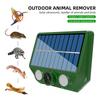 Ultrasonic Cat Dog Repellant With Red White Flash Light Waterproof Solar Powered Animal Deterrent For Orchard/Greenhouse/Garden