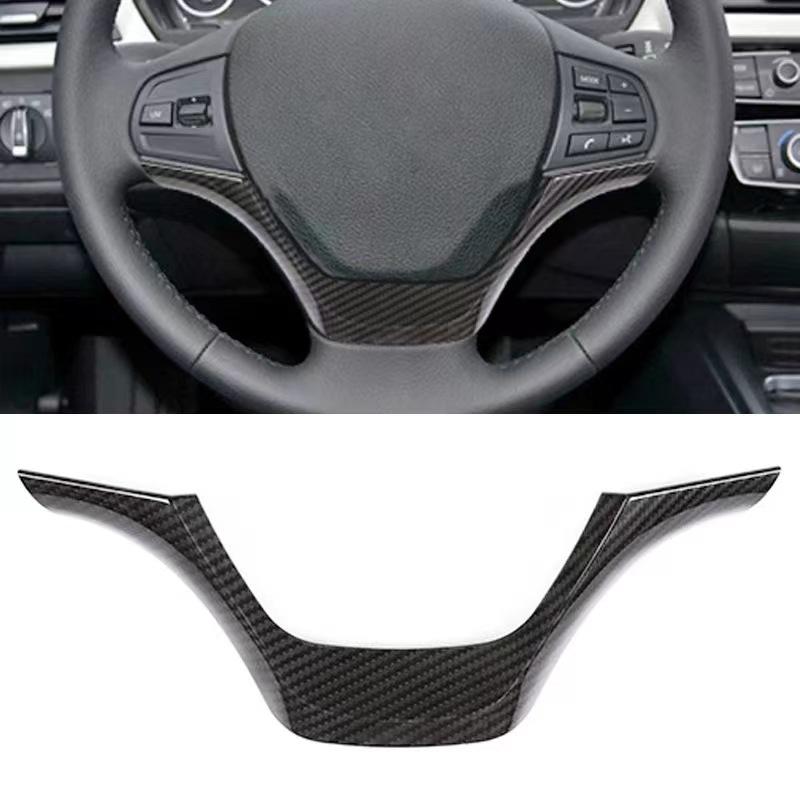 Anwendbar 13–19 BMW 1 3er F20 F30 F34 3GT Lenkradknopf-Aufkleber, Kohlefasermuster