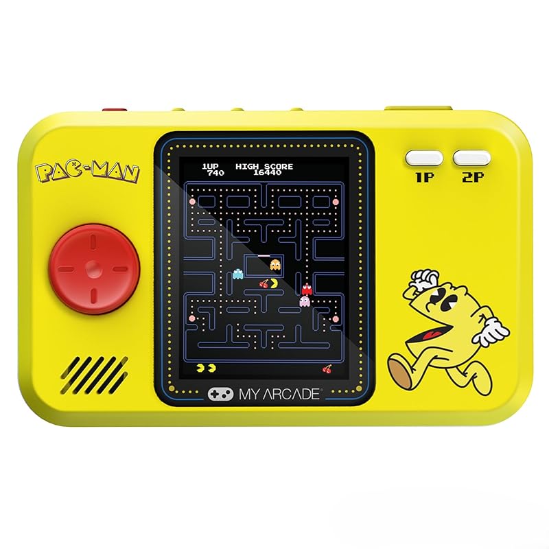 My Arcade Pac-Man Pocket Player Pro: Portable Video Game, 2.75-inch Color Display, Kids Toy, Pac-Man Game