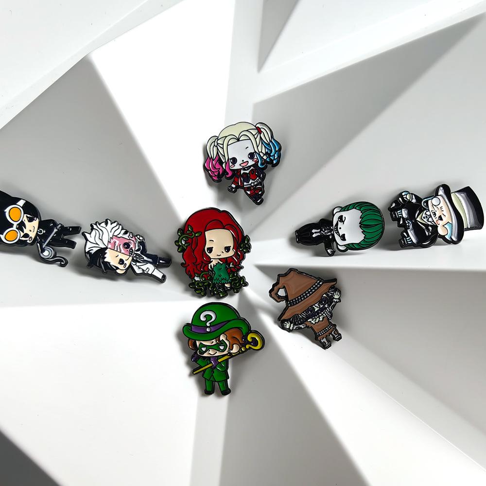 Personalized Harley Quinn Clown Girl Cartoon Alloy Brooch Pin