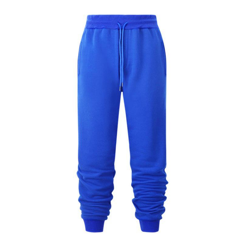 Men's Casual Solid Color Sweatpants - Autumn/Winter 2022 Loose Fit with Cuffed Legs