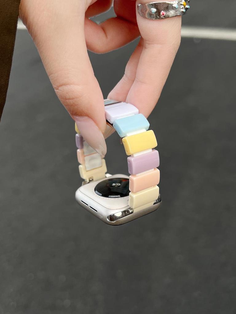 Compatible with Apple Watch S11: New Summer Strap - Resin & Silicone S10/S9 Bands with a Premium Feel
