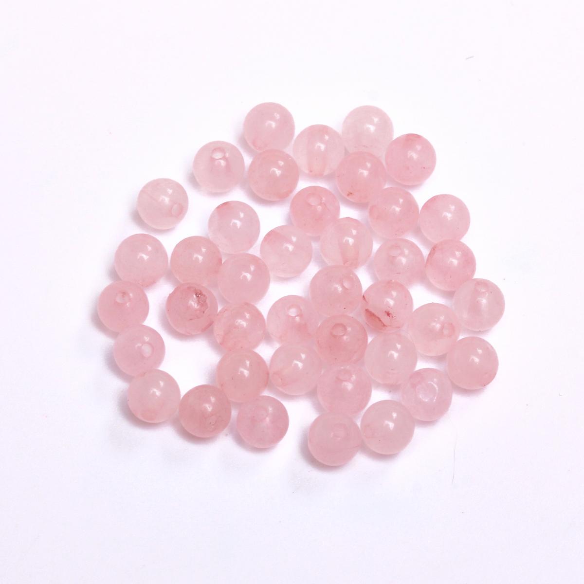 

Модный унисекс ручной работы материал случайный цвет ожерелье брелок ювелирные изделия изготовление круглых 15-40 шт 4/6/8/10/12 мм свободные бусины розовый натуральный камень DIY 4mm 40pcs