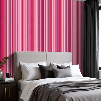 Abstract Pink Gradient Wallpaper 22.83"X118" Waterproof Wallpaper for Living Room/Bedroom/Bathroom PVC Wall Sticker