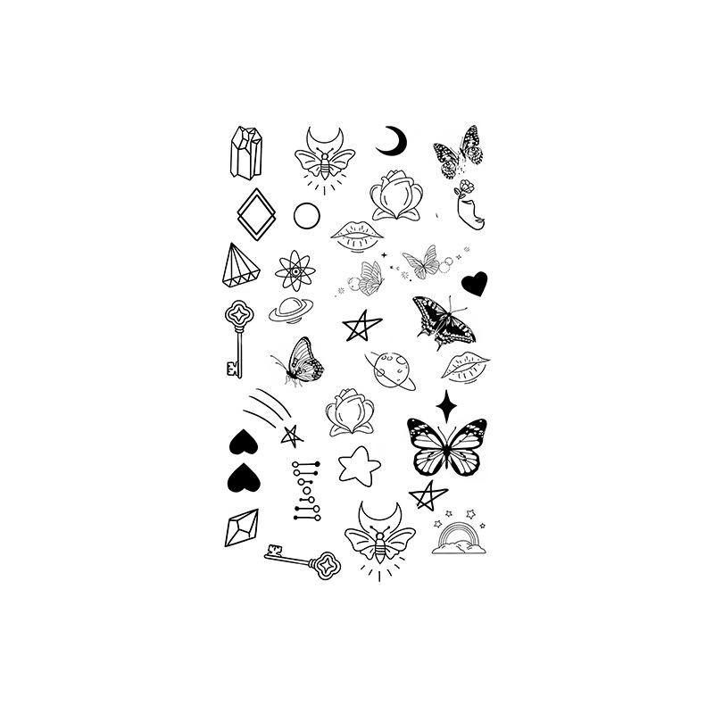 Herbal Half-Arm Tattoo Sticker, Waterproof And Wear-Resistant Natural Obedience, Keep The Pattern For 7-15 Days Qixi Festival
