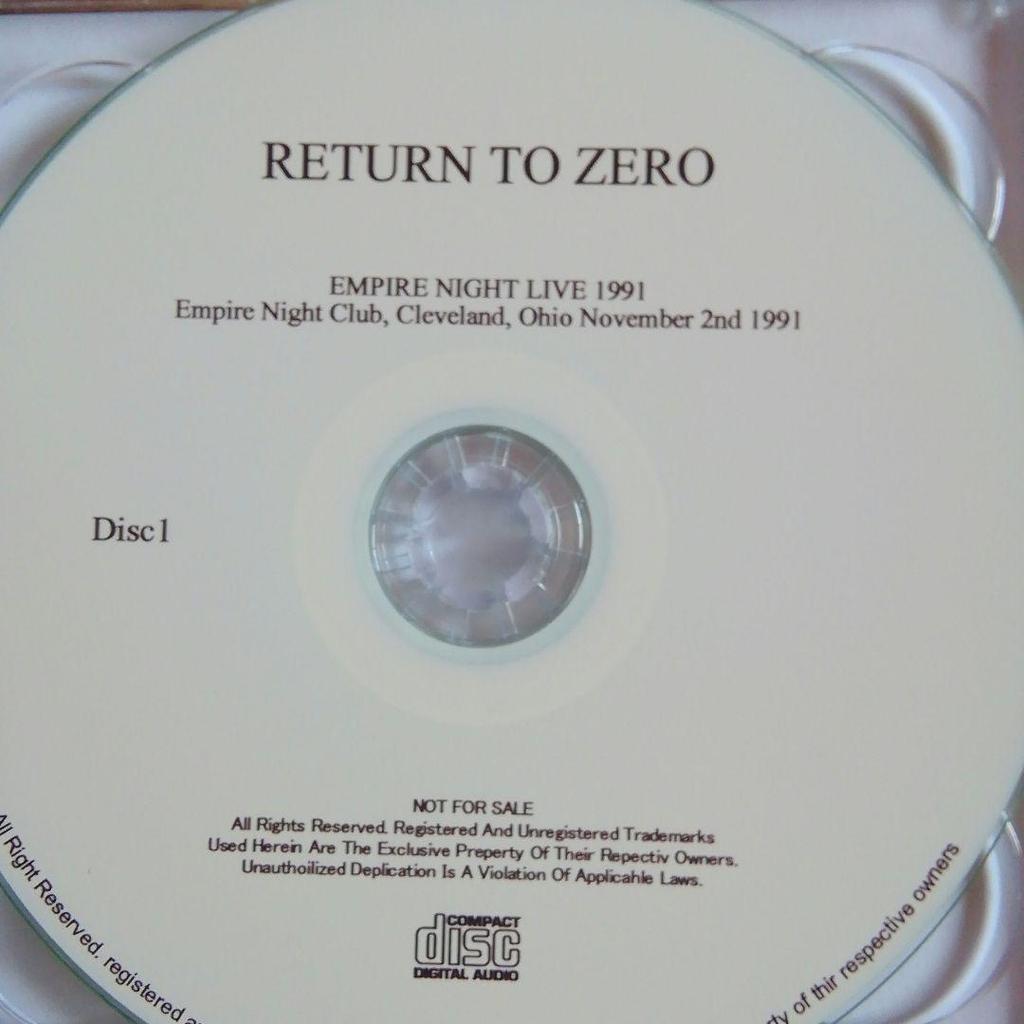 [USED] RTZ (Return to Zero) / “Empire Night Live” Super Rare Album