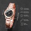 1/2PCS Fashion Small Dial Women Watches Casual Arabic Quartz Watch for Ladies Clock Reloj Mujer