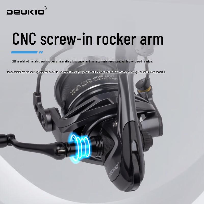 

DEUKIO CNC Folding Long Cast Spinning Fishing Reel