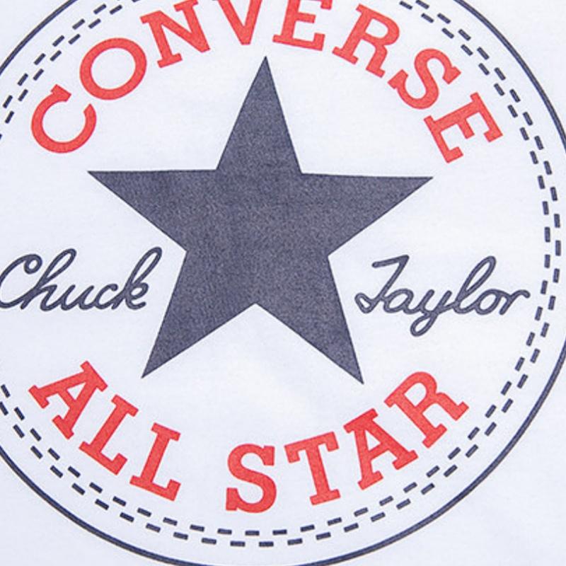 Converse T Shirt Pure White Children Aged 3 7 Years Old Kids' CV2212192PS-001