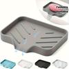 1pc Soap Dish - Soap Drain Tray, Lightweight Dishwashing Mat Foldable Drying Mat, Bathroom Soap Holder, Self-Draining Soap Tray, Portable Tray,