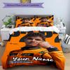 3ks Sada povlečení na míru Lando Norris Uzavírání na zip Obsahuje 1 povlak na přikrývku & 2 povlaky na polštář, Měkké a pohodlné pro všechna roční období.