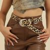 Blingbling Waist Belt for Street Dance Jean Belt Livehouse Punk Waist Chain Stunning Leopard Print Rhinestones