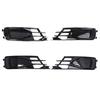 Front Left Driver Side Bumper Fog Light Lamp Hole Cover Grille Molding Trim Replacement Durable for A6C7 2016-2018
