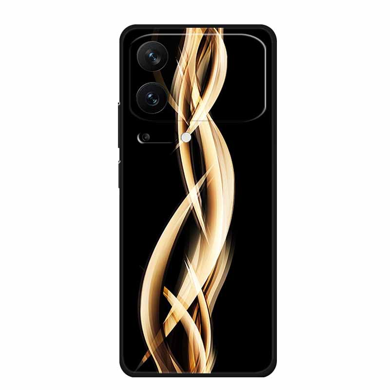 For Xiaomi 17 Pro 2025 Phone Case Fashion Flowers Black Silicone TPU Soft Coque For Xiaomi Mi 17 Pro Max Back Cover Case Shell