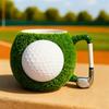 Golf Club Handle Mug Golf Ball Texture Spacious Capacity Golf Cup Sports Ball Mug Golf Enthusiast Gift Drinkware
