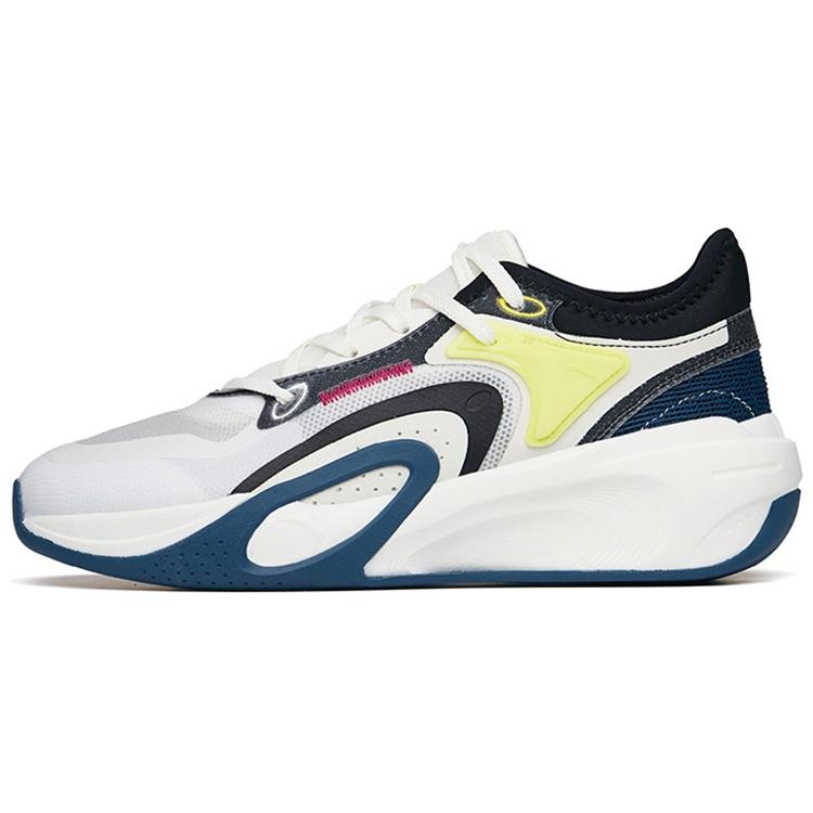 ANTA Skateboarding Series Sneakers  White Black Yellow  Men s 112228081-3 EU 41