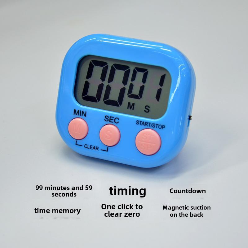 

Магнитный кухонный и учебный таймер для детей и студентов - инструмент обратного отсчета и напоминания Chinese version синий