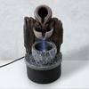 Polyresin Water Fountain for Home Decor (37 Cm)| Home Decor Items | Water Fountains for Living Room, Office, Reception