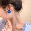 2024 Blue Seaside Vacation Style Stud Earrings for Women - High-End, Fashionable & Simple