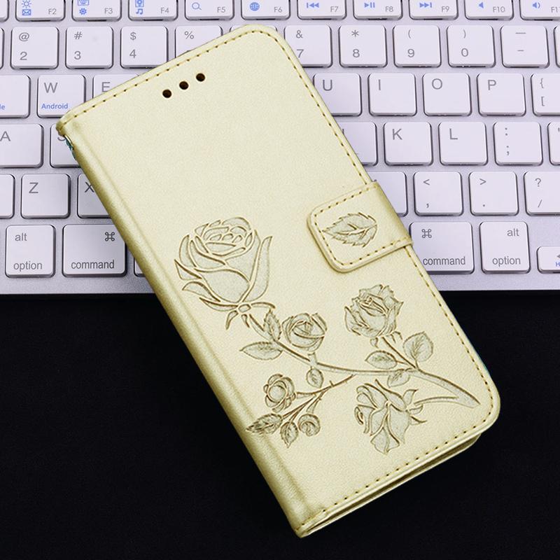 

Шкіряний чохол для телефону Book Leather Rose Flower Wallet Phone Case For iPhone 15 14 13 12 11 Pro Max X XR XS Max 7 8 Plus Shockproof Card Slot Stand Holder Flip Cover For iPhone 12 золотий