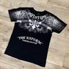 Dark Purple Street Affliction Big wing T shirt Vintage Clothing Punk Hip Hop Graphic Print Oversized tops Men Round Sleeve tee