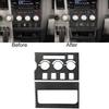 2Pcs Carbon Fiber AC Console Interior Trim Set Type B For Toyota Tundra 2007-13