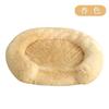 Plush Round Pet Bed Dogs Cats Winter Warm Nest Soft Fleece Dog Sleeping Mat Indoor Comfortable Resting