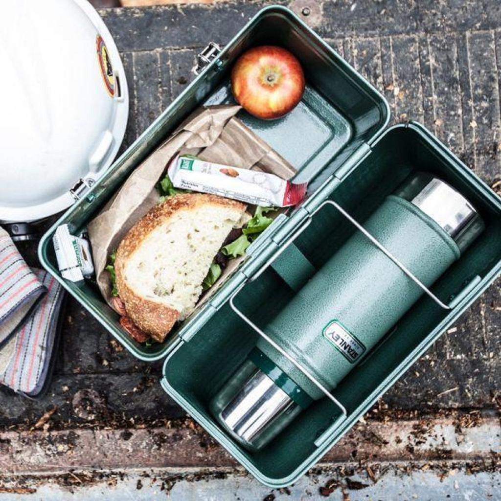 Stanley Classic Lunch Box Large Lunch Box Fits and Thermoses Easy to Carry and Durable 10-Quart – – Meals, Containers, –