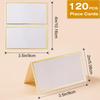 Good-120Pcs Premium Place Cards,Small Table Cards With Gold Foil Border, 2 X 3.5In Tent Cards,Wedding Place Cards For Wedding