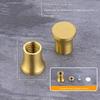 Piedini Mini Tavola in Ottone e Legno 4 Pezzi Riser Antiscivolo per Scatola Gioielli Vassoio Espositore Piccoli Mobili Uso Artigianato Fai da Te