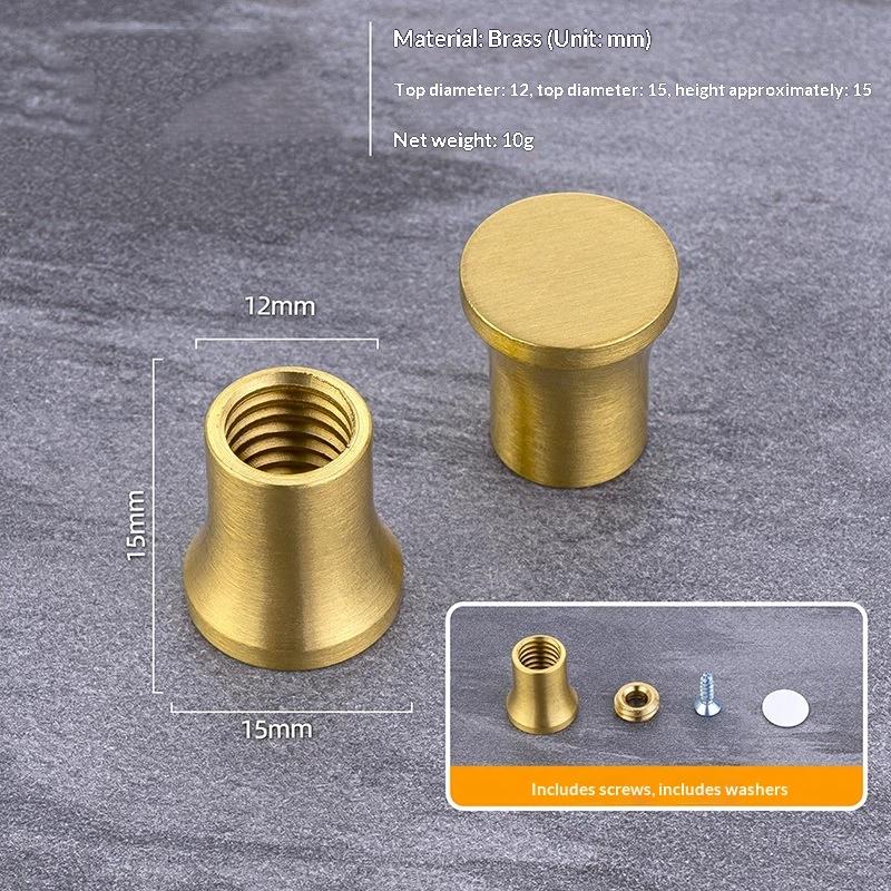 Piedini Mini Tavola in Ottone e Legno 4 Pezzi Riser Antiscivolo per Scatola Gioielli Vassoio Espositore Piccoli Mobili Uso Artigianato Fai da Te