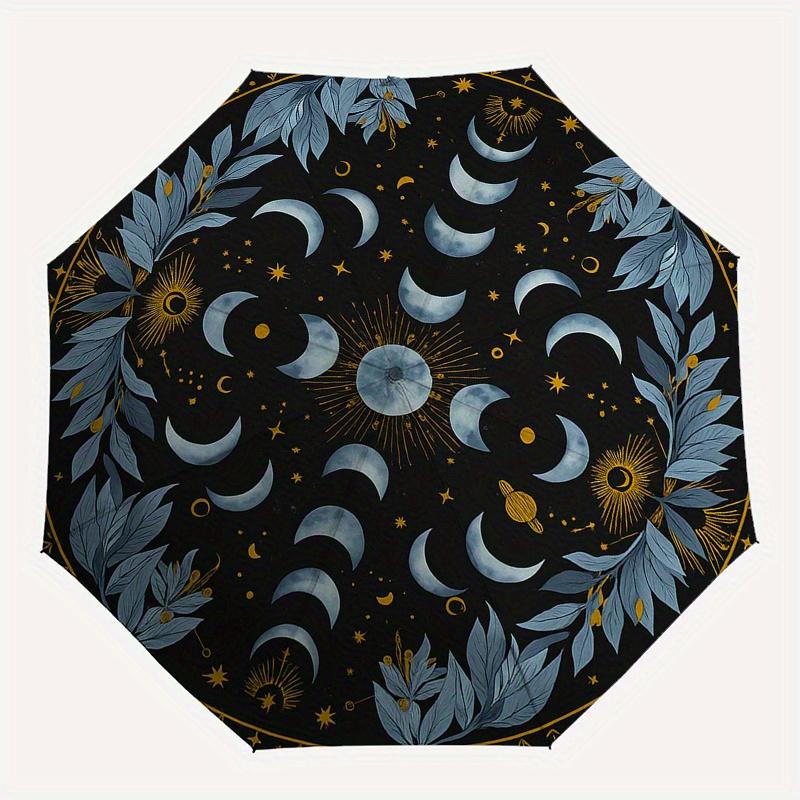 Mystic Moon Phases Wall Art: Celestial Decor for Your SpaceUmbrella, Portable 3-Fold Umbrella for Men & Women,Christmas Gift ES346