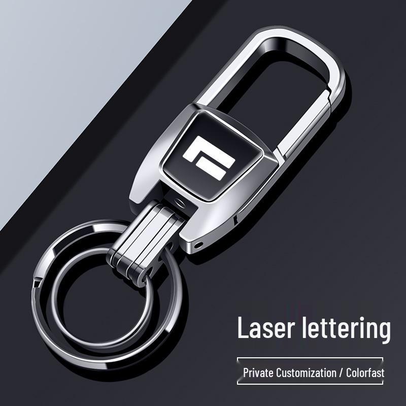 Ji Shi 01 Zinc Alloy Car Keyring Pendant: High-End, Anti-Lost In-Car Accessory