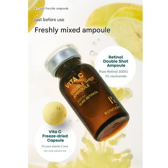 BONCEPT VITA C Gefriergetrocknetes Doppel-Shot Ampullen-Set (50mg + 10ml) (3 Optionen)