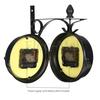 Double Sided Round Wall Mount Station Clock Garden Vintage Retro Home Decor Metal Frame + Glass Dial Cover for Christmas Gift