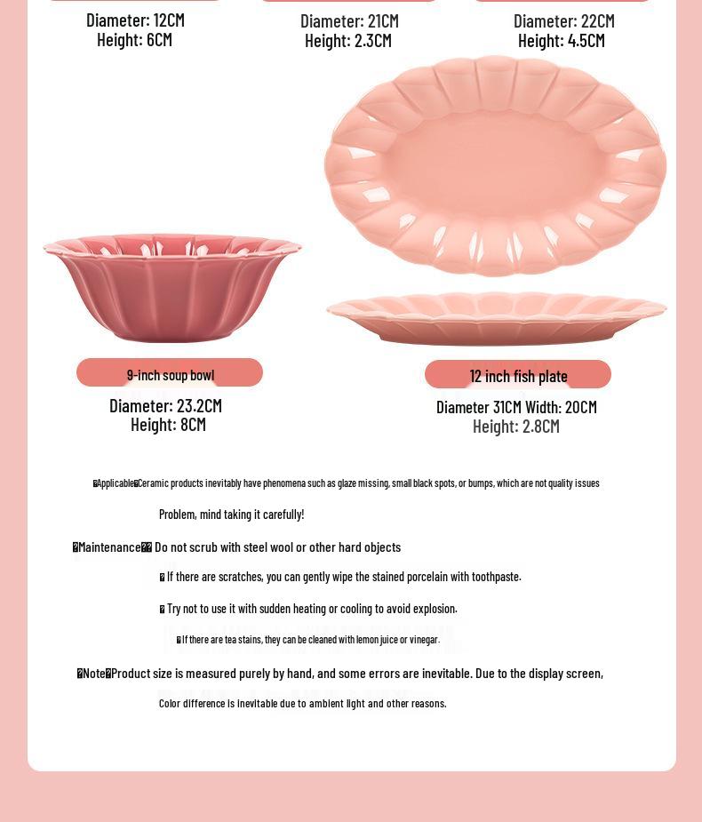 2024 Luxury Tableware Set: Elegant Bowl & Plate Combo - Perfect Housewarming Gift