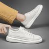 Mode Weichen männer echte Leder Schuhe Vier Jahreszeiten schnüren Neue Business-Mode Flache Schuhe Outdoor Wanderschuhe Sport Casual weiß Schuhe