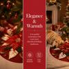 Round Christmas Tree Skirts 90cm 35in Xmas Tree Foot Cover Christmas Tree Mat  Wedding