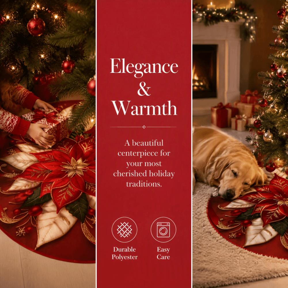 Round Christmas Tree Skirts 90cm 35in Xmas Tree Foot Cover Christmas Tree Mat Wedding