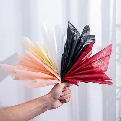 40Pcs/Set Floral Bouquet Packaging Materials Korean Extractable Milk Cotton Paper Flower Wrapping Liner Paper