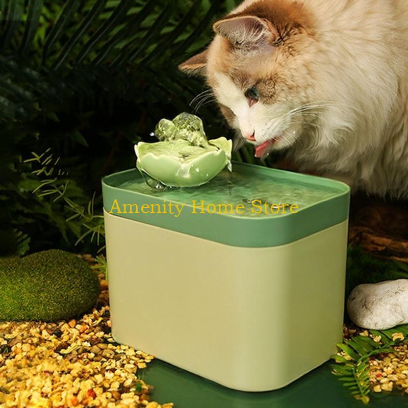 F26C Cat Water Dispenser Mute Working Automatic Pet Fountain Dogs Waterer for Indoor Pet Easy To Clean Healthy Drinking