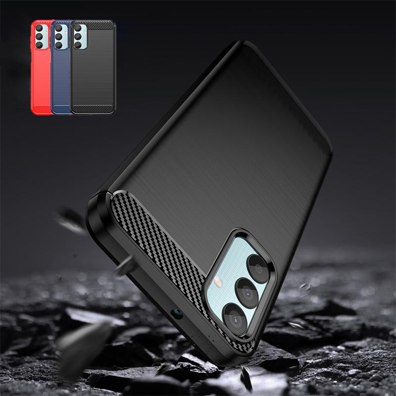 For Cover Samsung Galaxy M15 Case Samsung M15 Capas Shockproof Phone Bumper Back Armor TPU Soft Carbon Fiber Fundas Samsung M15