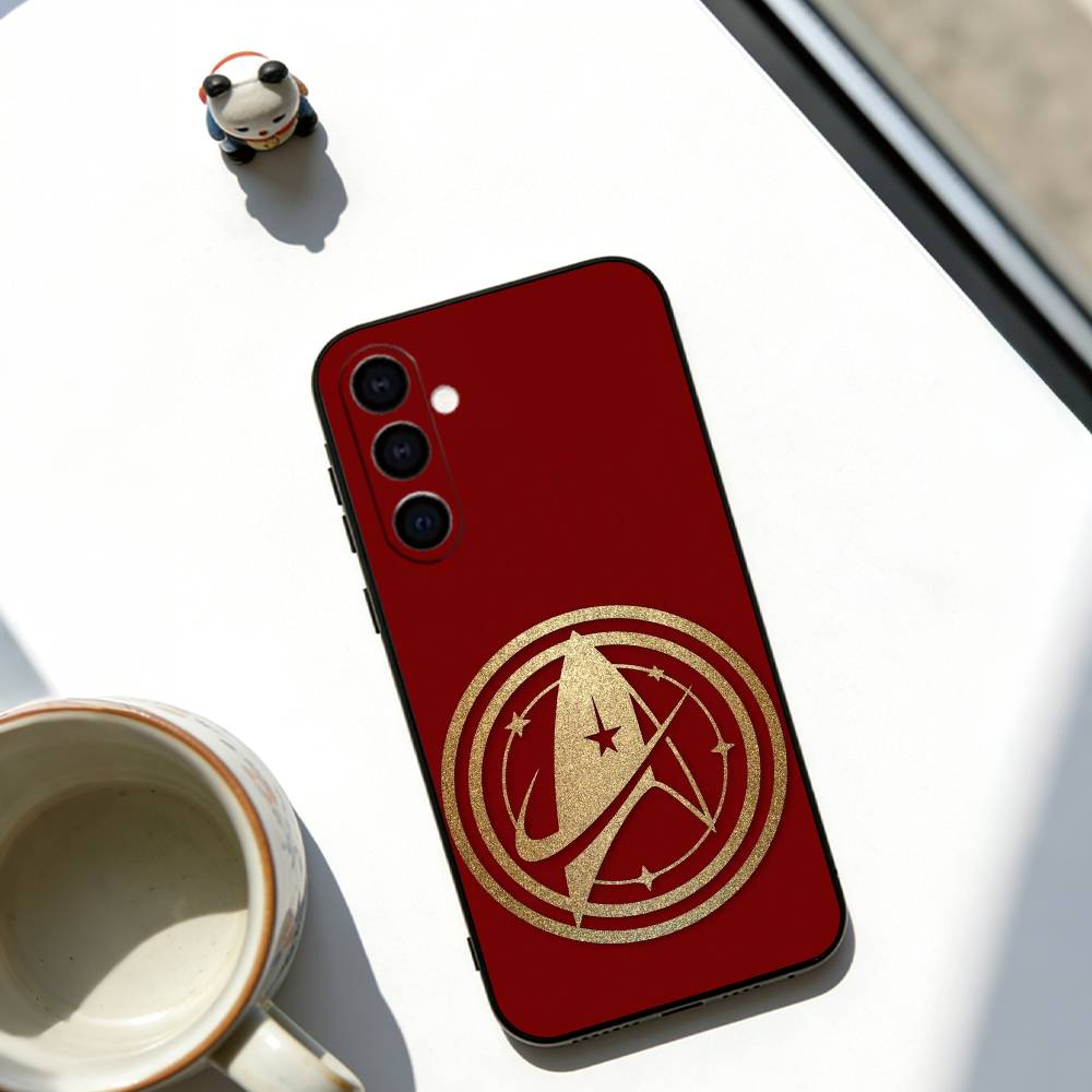 

S-Trek Space Theme Phone Case For Samsung Galaxy A73,A72,A71,A70,A53,A52,A51,Soft Black Cover Samsung a53 5g