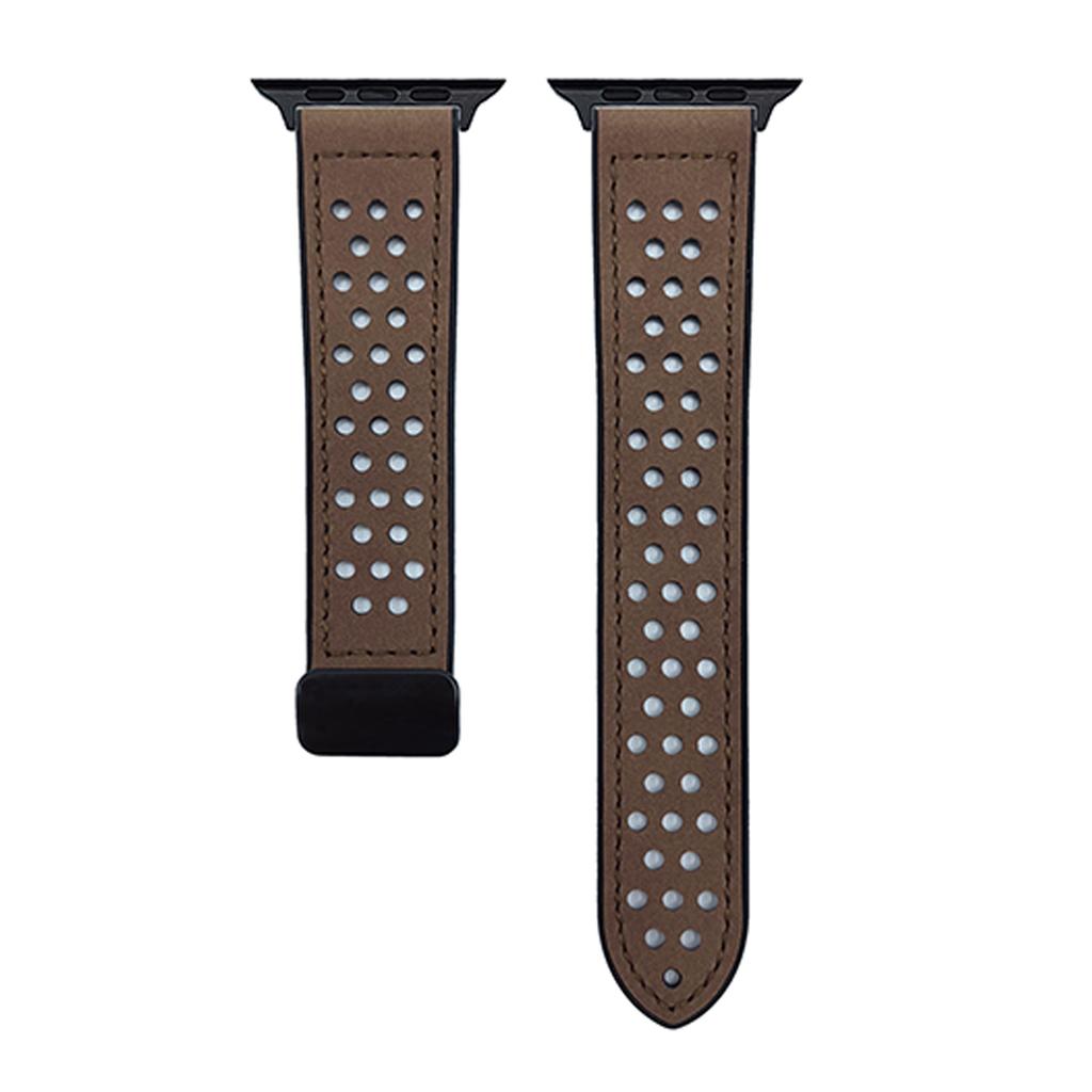 Watch Band For Apple Watch Ultra 3 2 1 49mm/Series 11 10 46mm/9 8 7 45mm/SE3 SE2 SE 6 5 4 44mm/3 2 1 42mm Magnetic Buckle Perforated Silicone Strap